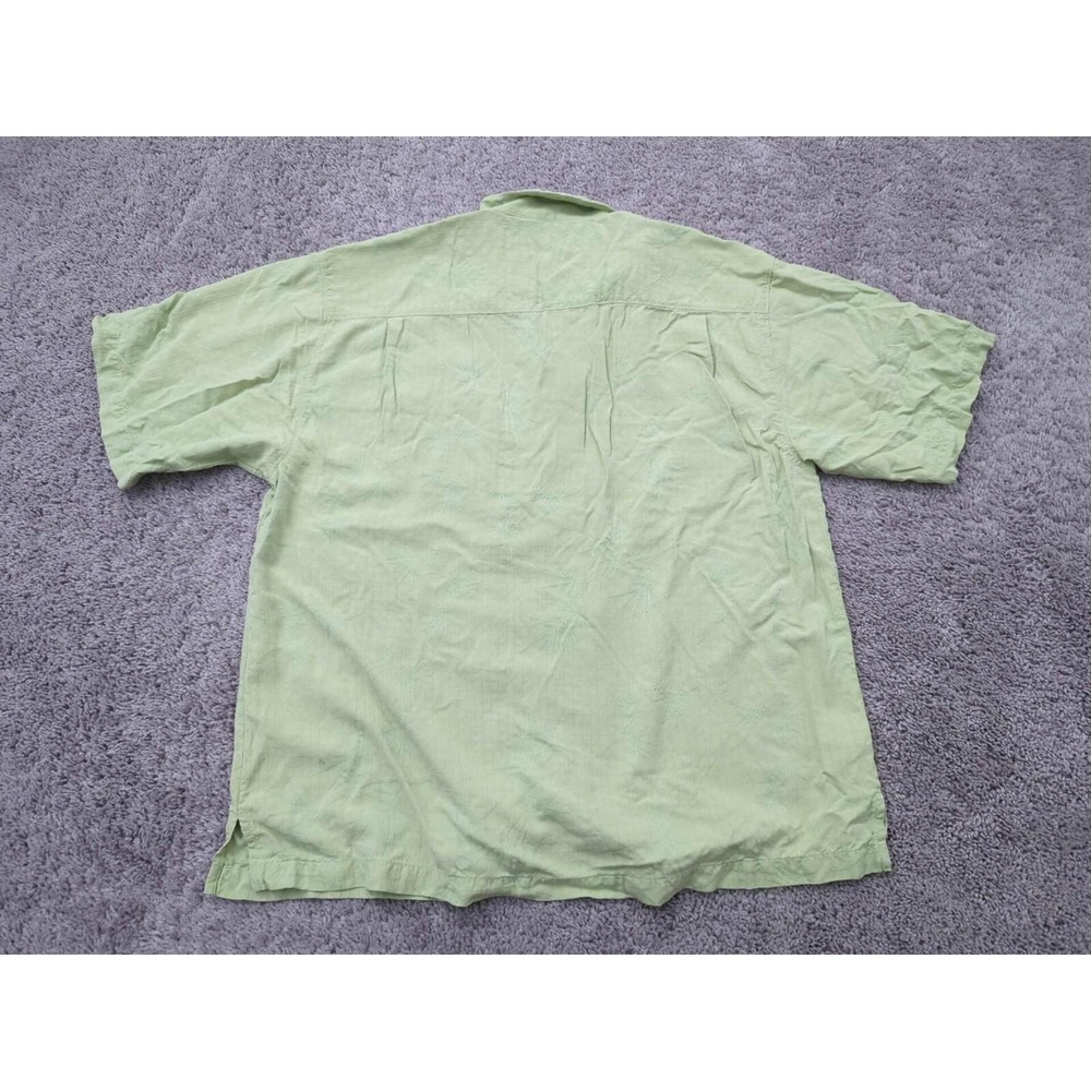 Tommy Bahama Button Up‎ Shirt Mens XL Textured 100% Silk Chest Pocket Casual - Picture 7 of 8